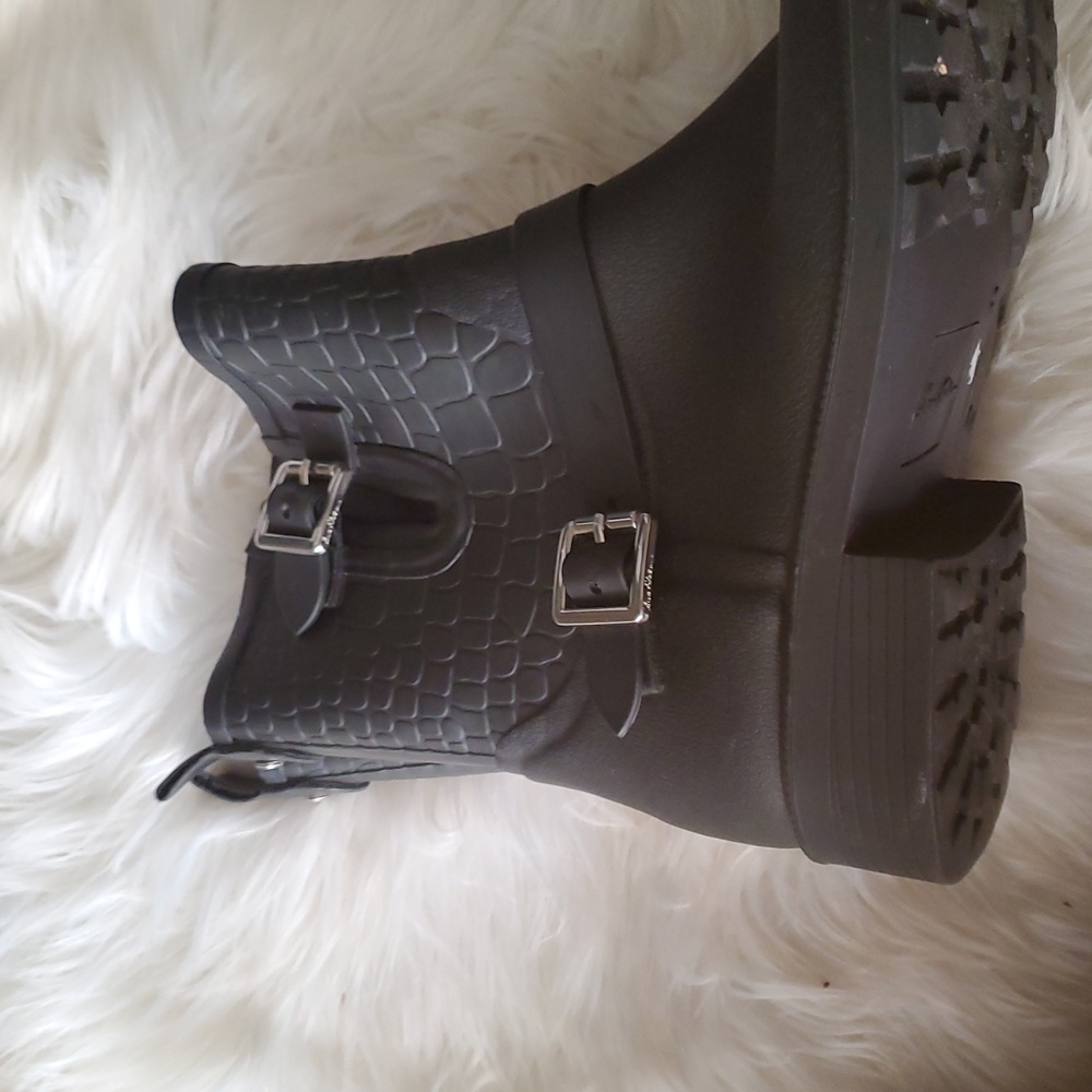 Sam Edelman keigan moto style rubber rain boots size 8.5 - Picture 10 of 12